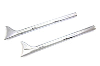 HARLEY 29-1/2 Zoll Fishtail-Schalldämpfer Passt 0- Custom, Anwendung für 1-3/4 Auspuffrohre"