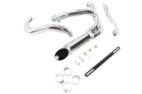 HARLEY Chrom Wyatt Gatling 2 in 1 Auspuffrohrkrümmer-Kit passend für 2006–2022 FXST,