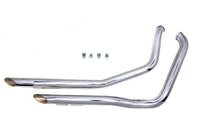 HARLEY Drag Pipe Satz Chrom Passend für 1984-1994 FXR,