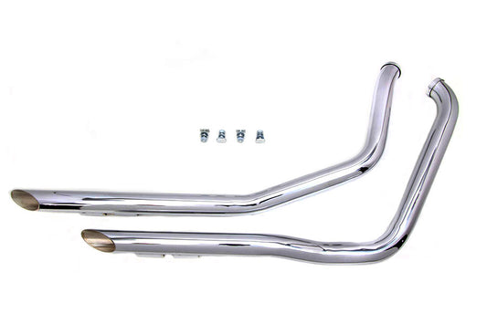 HARLEY Drag Pipe Satz Chrom Passend für 1984-1994 FXR,