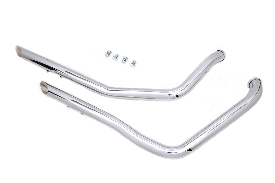 HARLEY Drag Pipe Satz Chrom Passend für 1984-1994 FXR,
