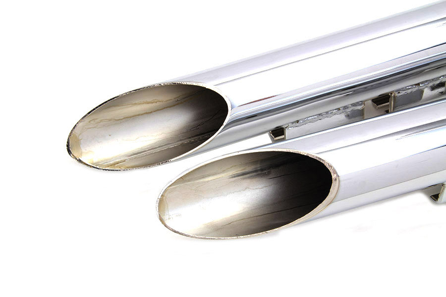 HARLEY Drag Pipe Satz Chrom Passend für 1984-1994 FXR,