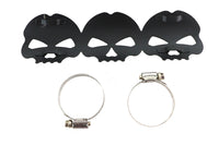 HARLEY Black Skull Hitzeschild Passend für 0- Custom, Anwendung für 1-3/4 Zoll Rohre"