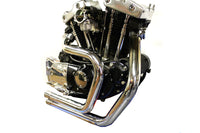 HARLEY 2:1 Auspuffkrümmer-Set Chrom Passend für 1971-1984 XL, 900cc, 100cc 1971-1984 XLH, 900cc, 100cc 197