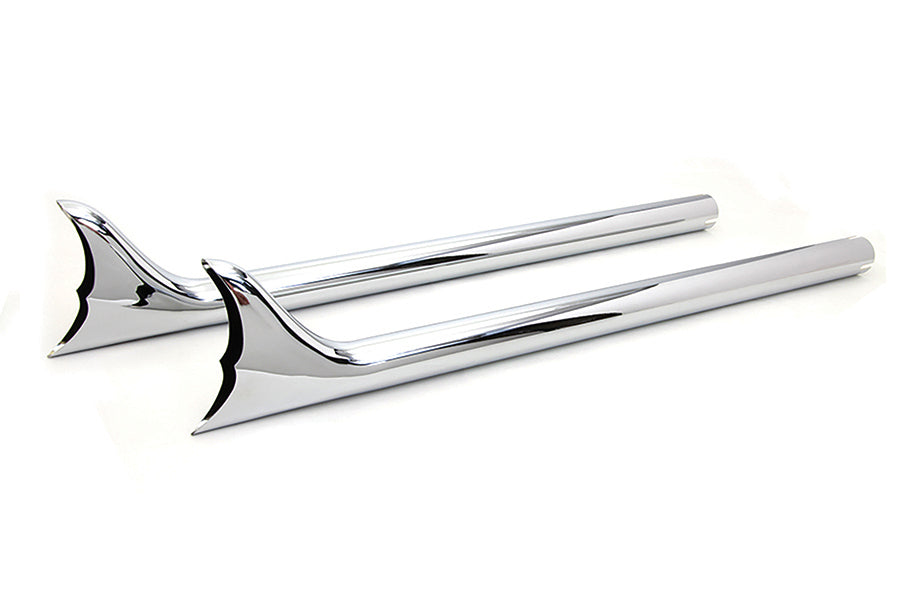 HARLEY Straight 30 Zoll Fishtail Verlängerungssatz Passt 0- Custom, Anwendung für 1-3/4 Zoll Rohre"
