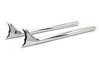 HARLEY Straight 30 Zoll Fishtail Verlängerungssatz Passt 0- Custom, Anwendung für 1-3/4 Zoll Rohre"