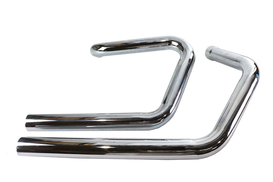 HARLEY Alphabet XL Auspuffkrümmer-Set Chrom passend für 1971–1985 XL,