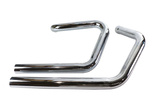 HARLEY Alphabet XL Auspuffkrümmer-Set Chrom passend für 1971–1985 XL,