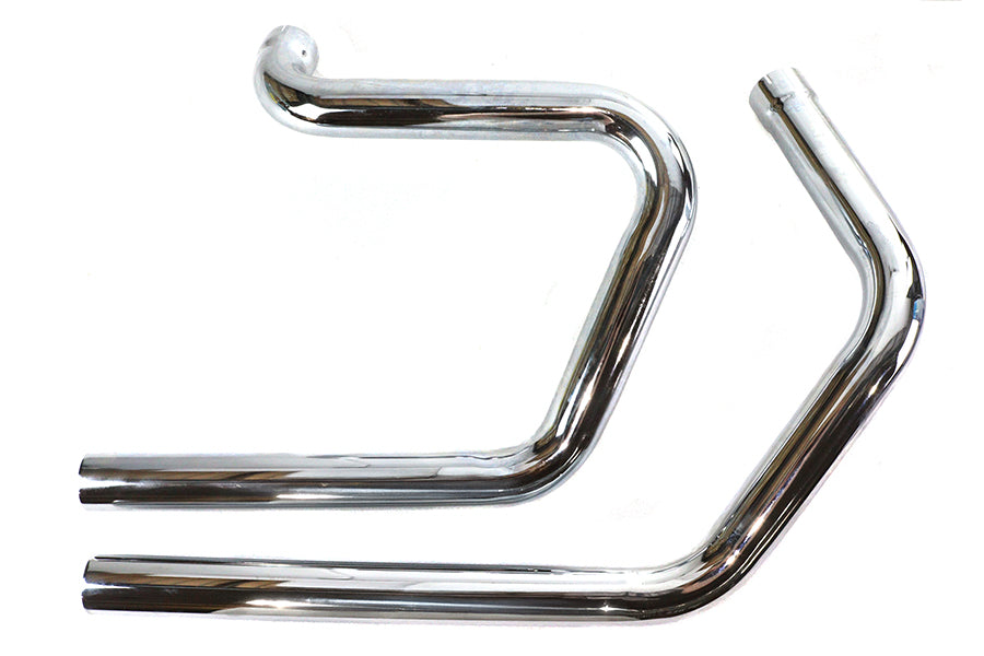 HARLEY Alphabet XL Auspuffkrümmer-Set Chrom passend für 1971–1985 XL,