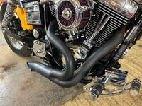 HARLEY Black Wyatt Gatling 2-in-1 Auspuffkrümmer-Kit passend für 1991-2005 FXDWG,