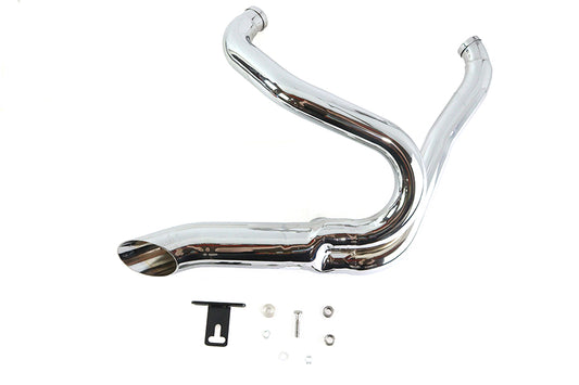 HARLEY Chrom Wyatt Gatling 2 in 1 Auspuffkrümmer-Kit passend für 2006-2017 FXDWG,