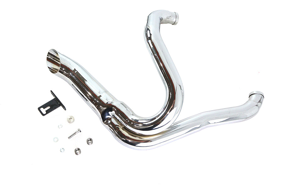 HARLEY Chrom Wyatt Gatling 2 in 1 Auspuffkrümmer-Kit passend für 2006-2017 FXDWG,