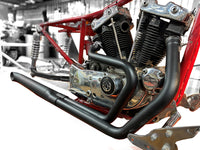 HARLEY Alphabet XL Auspuffkrümmer-Set Schwarz passend für 1971-1985 XL,
