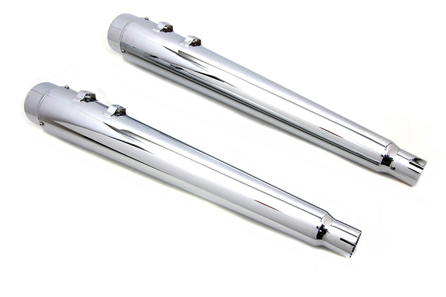 HARLEY Wyatt Gatling Megafon Schalldämpfer Set Chrom passend für 1995-2016 FLT,