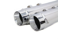 HARLEY Wyatt Gatling Megafon Schalldämpfer Set Chrom passend für 1995-2016 FLT,