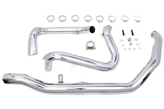 HARLEY M8 True Dual Krümmer-Set Chrom passend für 2017-UP FLT,