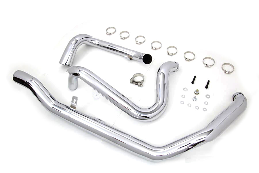 HARLEY M8 True Dual Krümmer-Set Chrom passend für 2017-UP FLT,