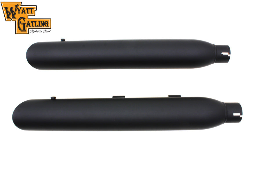 HARLEY Wyatt Gatling Black Slash Muffler Set fits 2004-2013 XL,