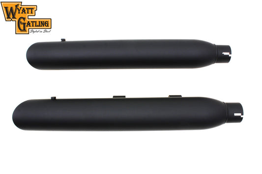 HARLEY Wyatt Gatling Black Slash Muffler Set fits 2004-2013 XL,