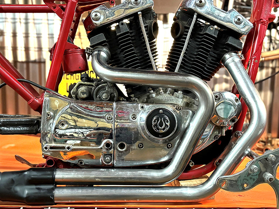 HARLEY Alphabet XL Auspuffkrümmer-Set roh passend für 1971-1985 XL,