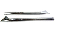 HARLEY Straight 30 Zoll Fishtail-Erweiterungsset Passend für 0- Zoll Custom, Anwendung für 1-3/4 Zoll Rohre