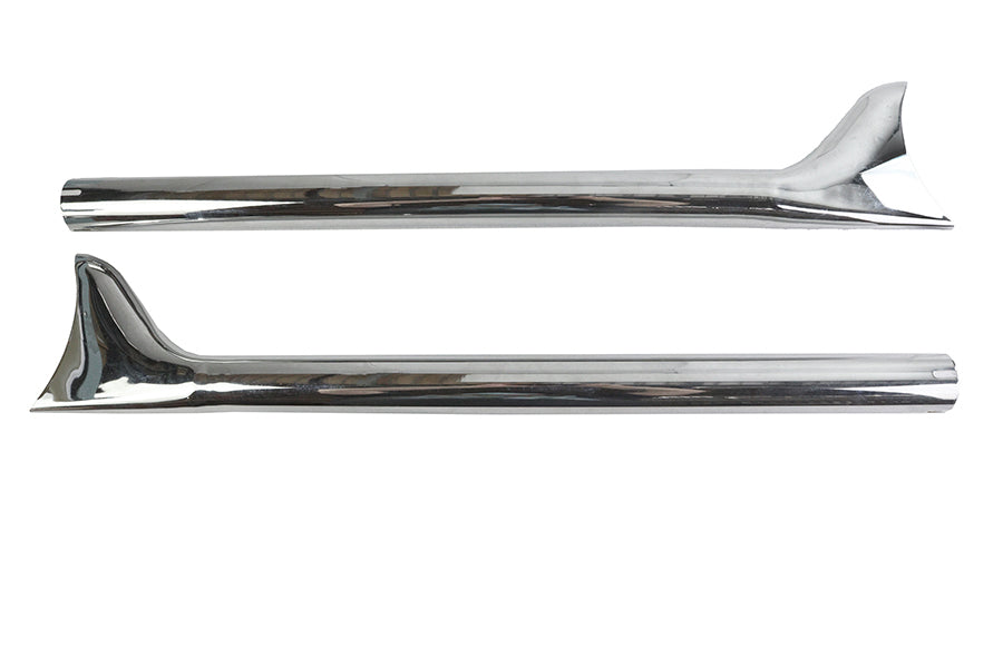 HARLEY Straight 30 Zoll Fishtail-Erweiterungsset Passend für 0- Zoll Custom, Anwendung für 1-3/4 Zoll Rohre