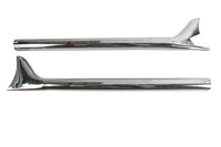 HARLEY Straight 30 Zoll Fishtail-Erweiterungsset Passend für 0- Zoll Custom, Anwendung für 1-3/4 Zoll Rohre