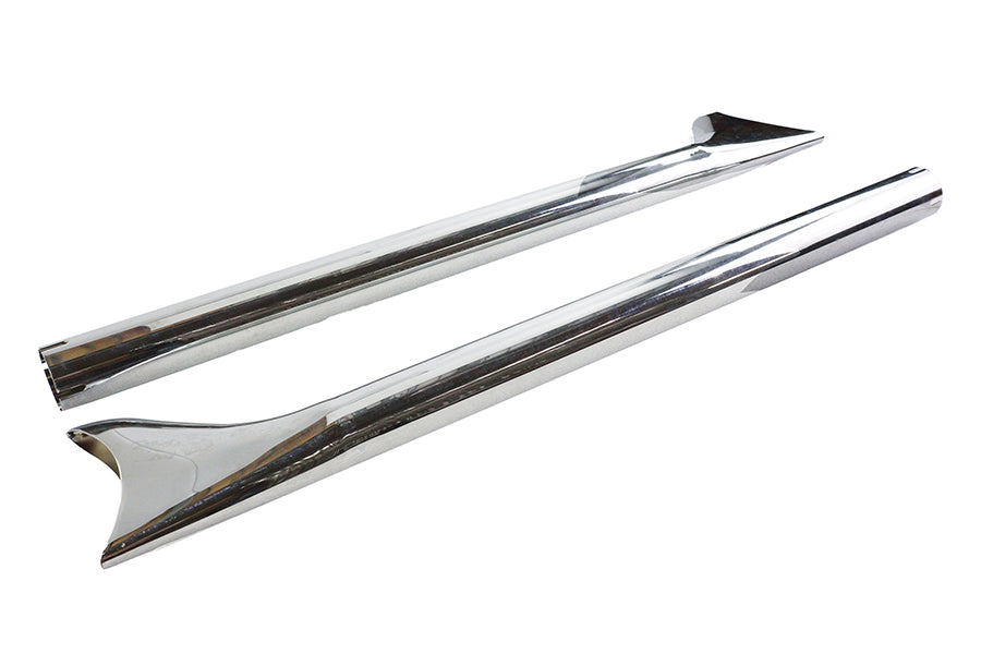 HARLEY Straight 30 Zoll Fishtail-Erweiterungsset Passend für 0- Zoll Custom, Anwendung für 1-3/4 Zoll Rohre