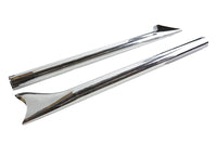 HARLEY Straight 30 Zoll Fishtail-Erweiterungsset Passend für 0- Zoll Custom, Anwendung für 1-3/4 Zoll Rohre