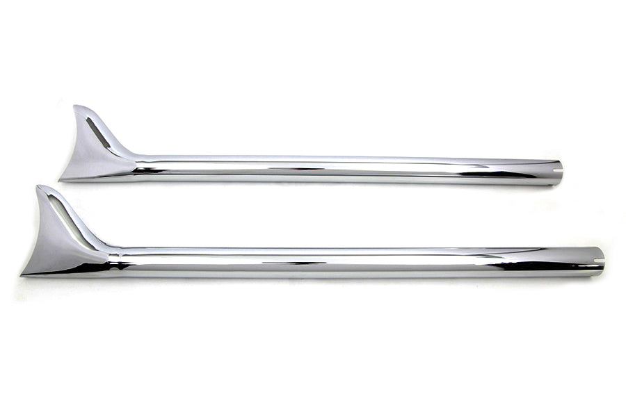 HARLEY 36 Zoll Straight Fishtail Verlängerungsset Chrom Passend für 0- Custom, Anwendung für 1-3/4 Zoll Rohre"