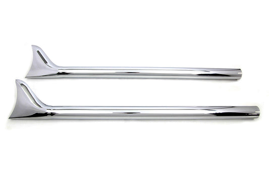 HARLEY 36 Zoll Straight Fishtail Verlängerungsset Chrom Passend für 0- Custom, Anwendung für 1-3/4 Zoll Rohre"