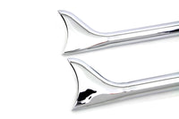 HARLEY 36 Zoll Straight Fishtail Verlängerungsset Chrom Passend für 0- Custom, Anwendung für 1-3/4 Zoll Rohre"