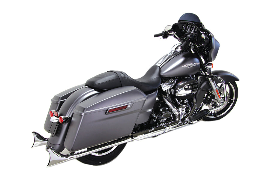 HARLEY M8 36 Zoll Straight Fishtail Auspuffverlängerungsset Chrom Passend für 2017-UP FLT,
