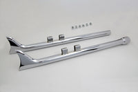 HARLEY M8 36 Zoll Straight Fishtail Auspuffverlängerungsset Chrom Passend für 2017-UP FLT,