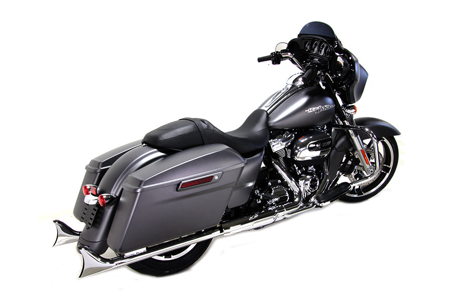 HARLEY M8 36 Zoll Straight Fishtail Auspuffverlängerungsset Chrom Passend für 2017-UP FLT,