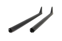 HARLEY 36 Zoll Gerade Fishtail Auspuffverlängerung Set Schwarz Passend für 0- Custom, Anwendung für 1-3/4