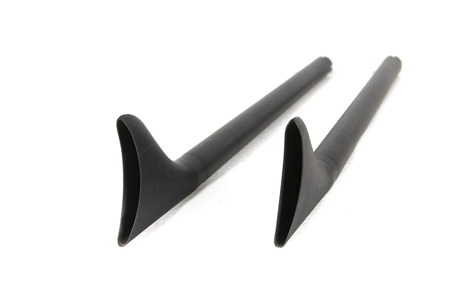 HARLEY 36 Zoll Gerade Fishtail Auspuffverlängerung Set Schwarz Passend für 0- Custom, Anwendung für 1-3/4