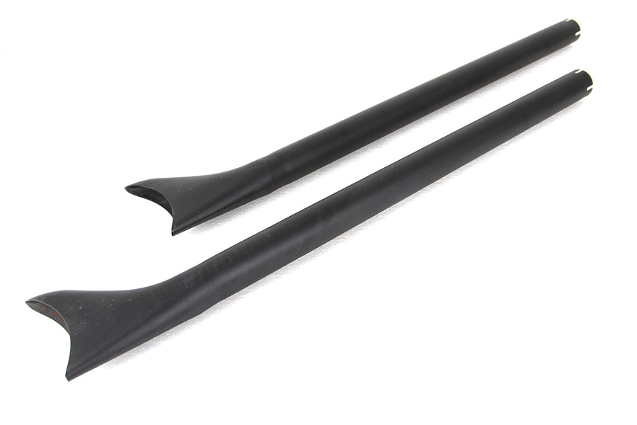 HARLEY 36 Zoll Gerade Fishtail Auspuffverlängerung Set Schwarz Passend für 0- Custom, Anwendung für 1-3/4