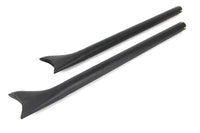 HARLEY 36 Zoll Gerade Fishtail Auspuffverlängerung Set Schwarz Passend für 0- Custom, Anwendung für 1-3/4