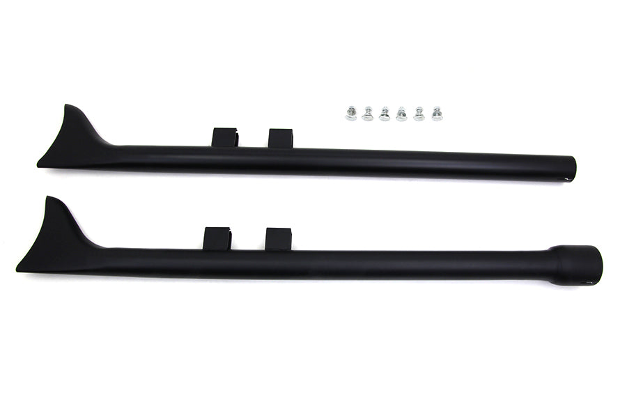 HARLEY M8 36 Zoll Straight Fishtail Auspuffverlängerungs-Set Schwarz passend für 2017-UP FLT,