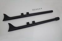 HARLEY M8 36 Zoll Straight Fishtail Auspuffverlängerungs-Set Schwarz passend für 2017-UP FLT,