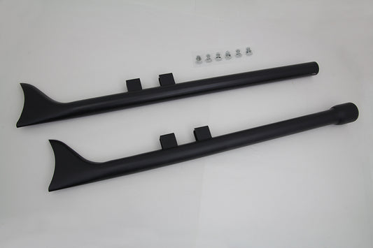 HARLEY M8 36 Zoll Straight Fishtail Auspuffverlängerungs-Set Schwarz passend für 2017-UP FLT,