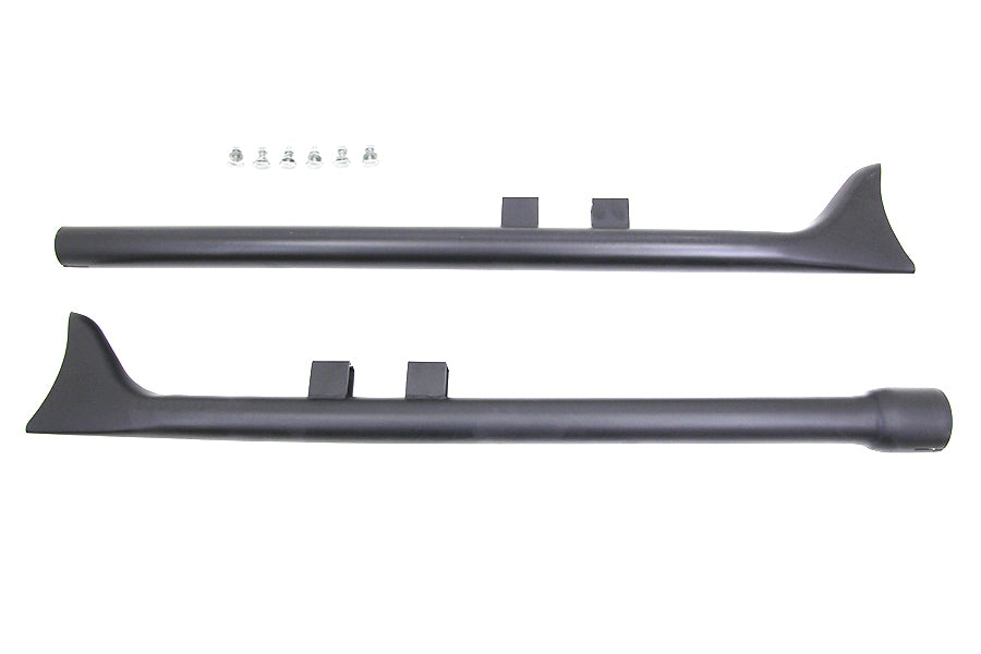 HARLEY M8 36 Zoll Straight Fishtail Auspuffverlängerungs-Set Schwarz passend für 2017-UP FLT,