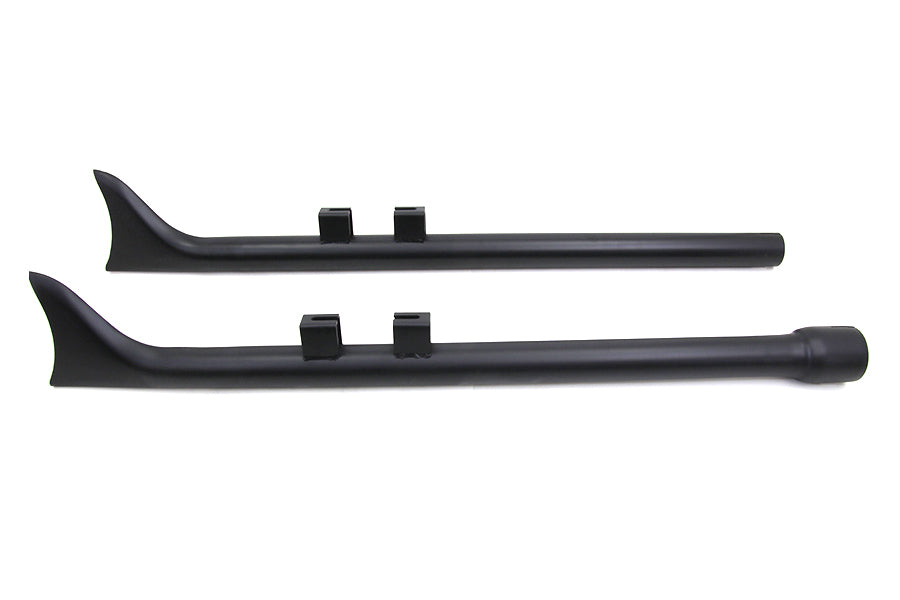 HARLEY M8 36 Zoll Straight Fishtail Auspuffverlängerungs-Set Schwarz passend für 2017-UP FLT,