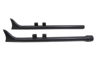 HARLEY M8 36 Zoll Straight Fishtail Auspuffverlängerungs-Set Schwarz passend für 2017-UP FLT,