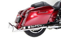 HARLEY M8 33 Zoll Straight Fishtail Auspuffverlängerung Set Chrom Passend für 2017-UP FLT,