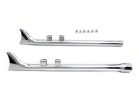 HARLEY M8 33 Zoll Straight Fishtail Auspuffverlängerung Set Chrom Passend für 2017-UP FLT,