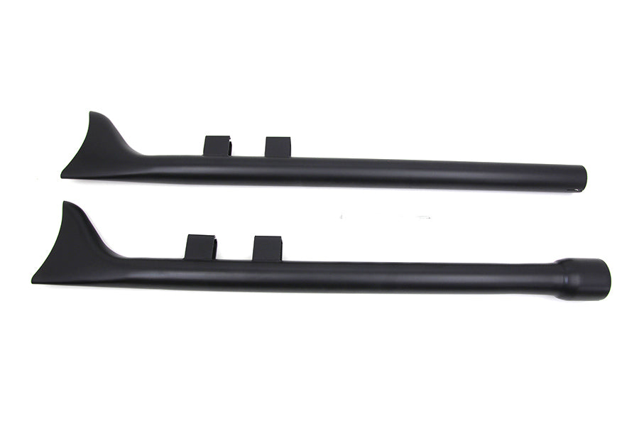 HARLEY M8 33 Zoll Straight Fishtail Auspuffverlängerung Set Schwarz Passend für 2017-UP FLT,