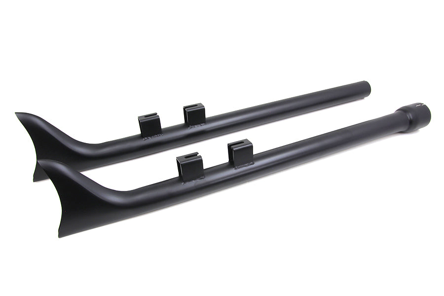 HARLEY M8 33 Zoll Straight Fishtail Auspuffverlängerung Set Schwarz Passend für 2017-UP FLT,
