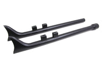 HARLEY M8 33 Zoll Straight Fishtail Auspuffverlängerung Set Schwarz Passend für 2017-UP FLT,